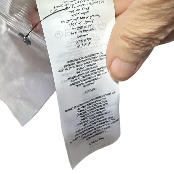 NWOT Cream Luxe Cardigan With Black Bow & Scalloped Trim Size Large - Picture 6 of 15